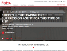 Tablet Screenshot of fireprouk.com